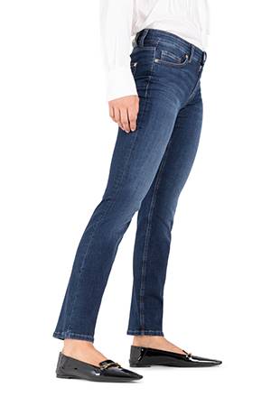 Piper long dark used wash blue denim Cambio