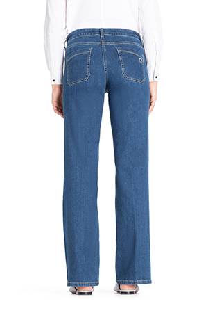Tess wide leg winter dark used blue denim Cambio