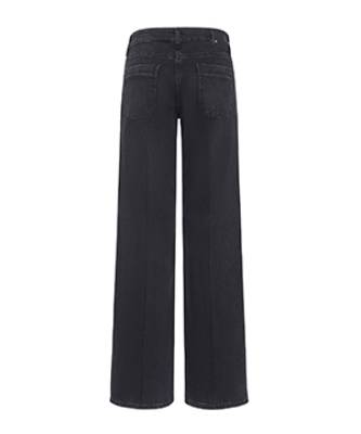 Tess wide leg sustainable black denim Cambio