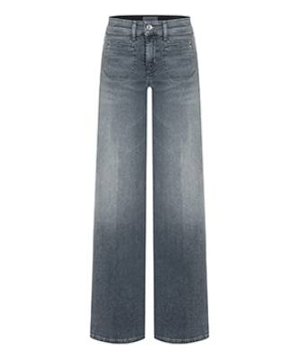 Tess wide leg soft used grey denim Cambio