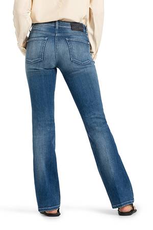 Paris flared shaping used blue denim Cambio