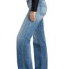 Tess wide leg used contrast blue denim Cambio - Afbeelding 2