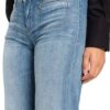 Tess wide leg used contrast blue denim Cambio - Afbeelding 4
