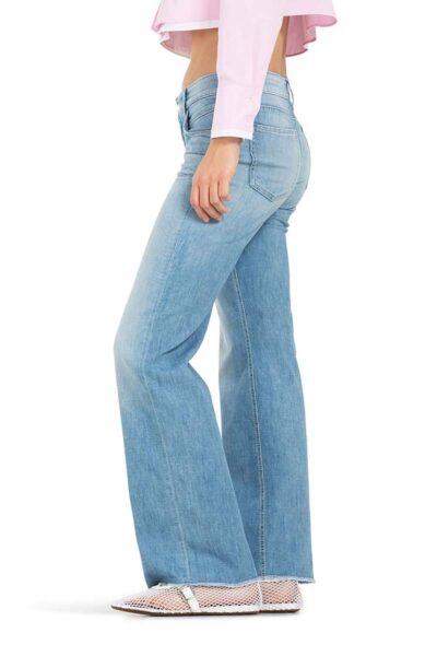 Tess left sunny contrast frin ble denim Cambio