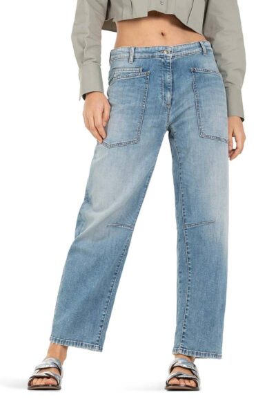 Ocean left bleach blue denim Cambio