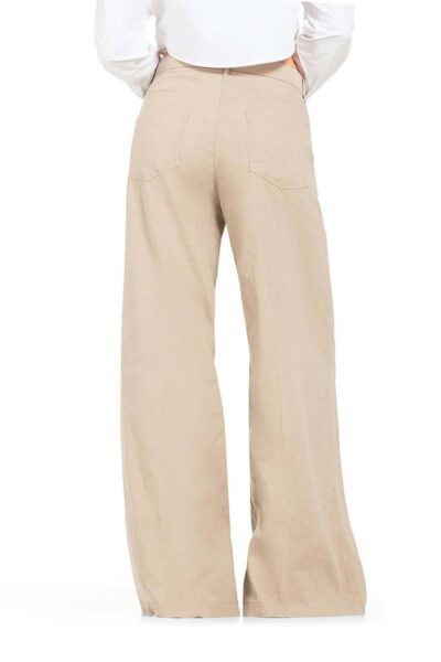 Adrienne summer linen stretch flat white Cambio