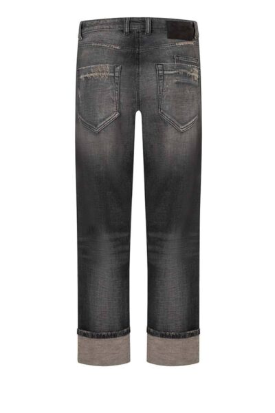 Giuli roll-up brown cross overdyed denim Cambio