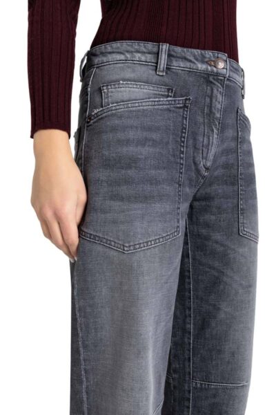 Ocean cross dark black wash denim Cambio