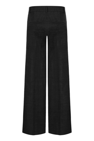 Amelie wool mix gabardine black Cambio