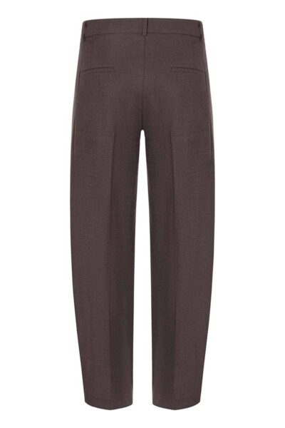 Elyssa chocolate melange wool mix Cambio