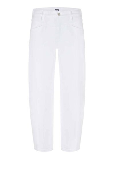 Elin comfort stretch pure white stone denim Cambio