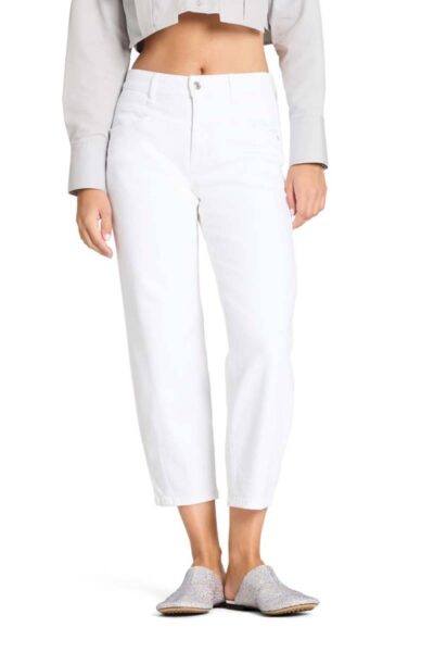 Elin comfort stretch pure white stone denim Cambio