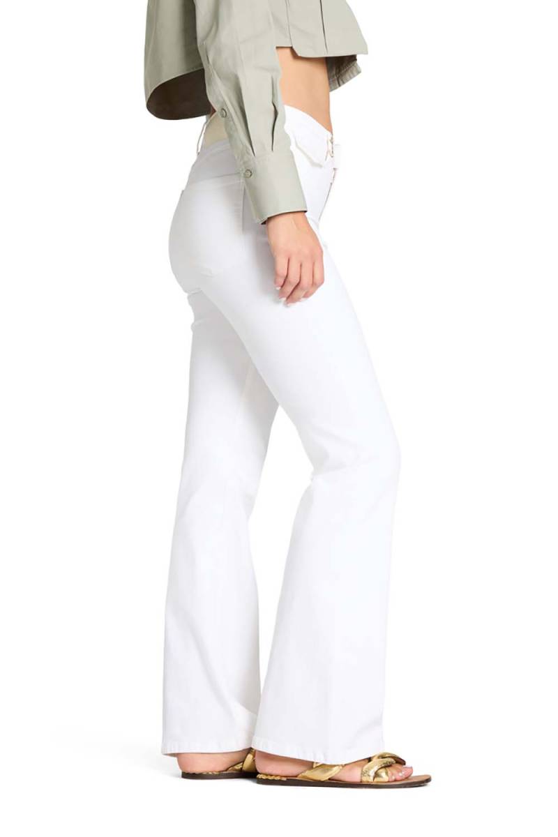 Fabienne pocket comfort stretch pure white Cambio - Afbeelding 2