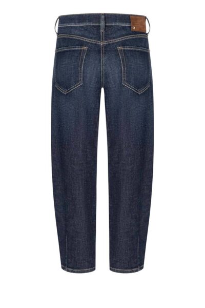 Elin cross dark soft tea blue denim Cambio