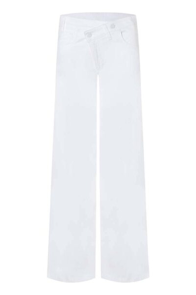 Baggy soft twill tencel cotton pure white Cambio