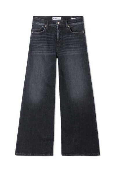 Palazzo flare Studio87 black denim used Cambio