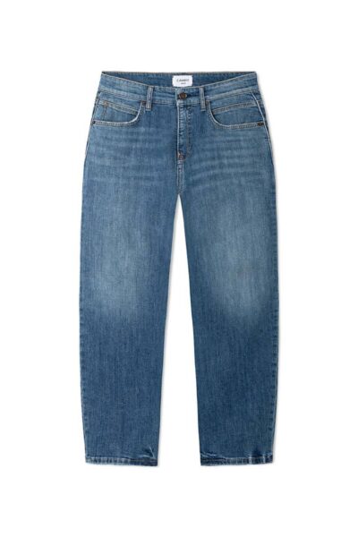 Elli slubby comfort stretch blue denim Cambio