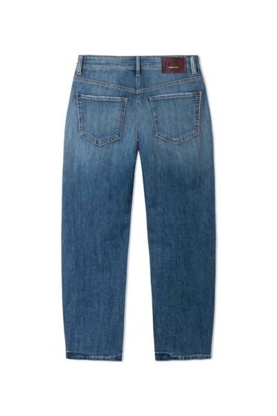 Elli slubby comfort stretch blue denim Cambio
