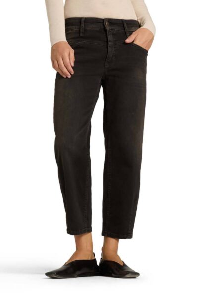 Elin black denim brown overdyed Cambio
