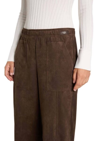 Ophelia vegan velours suede chocolate Cambio