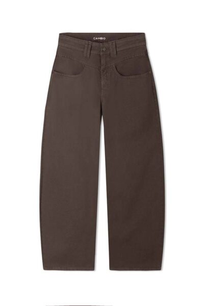 Odele brushed cotton twill stretch espresso Cambio