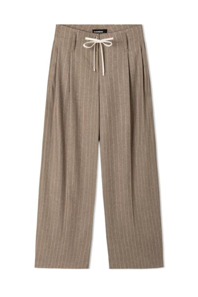 Addison flannel pin stripe beige/creme Cambio