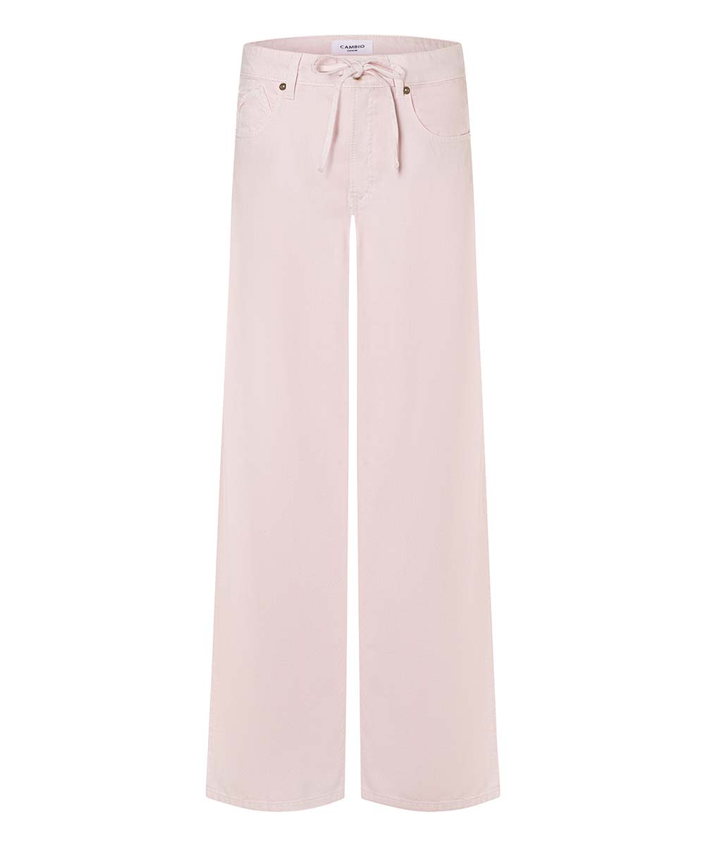 Baggy tencil linen blend blush dust denim Cambio - Afbeelding 3