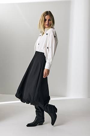 Ria ribbon shirt white Co’Couture