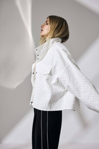 Holly box jacket white Co’Couture