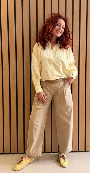 Sophie yellow stripe shirt pale Haute L’Amitie