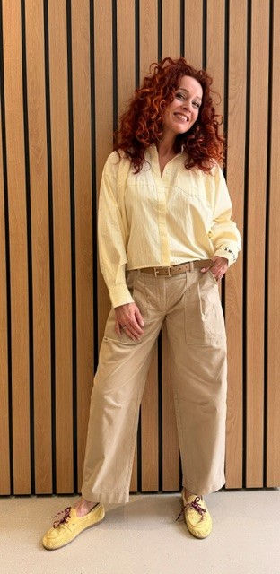 Sophie yellow stripe shirt pale Haute L'Amitie - Afbeelding 4