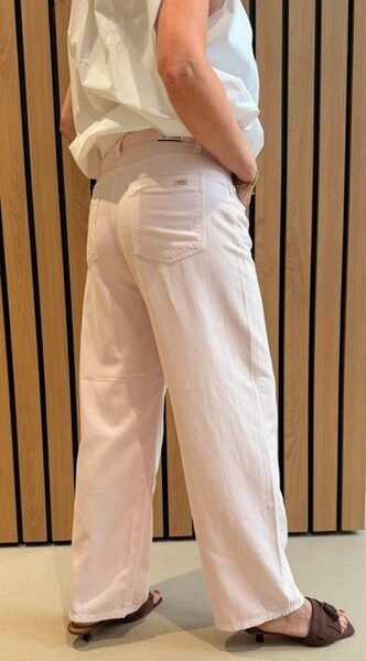 Baggy tencil linen blend blush dust denim Cambio