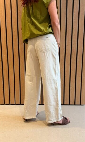 Baggy tencil linen blend sand drift denim Cambio