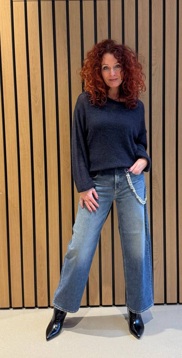 Baggy fit sodt cross t-wash denim Cambio