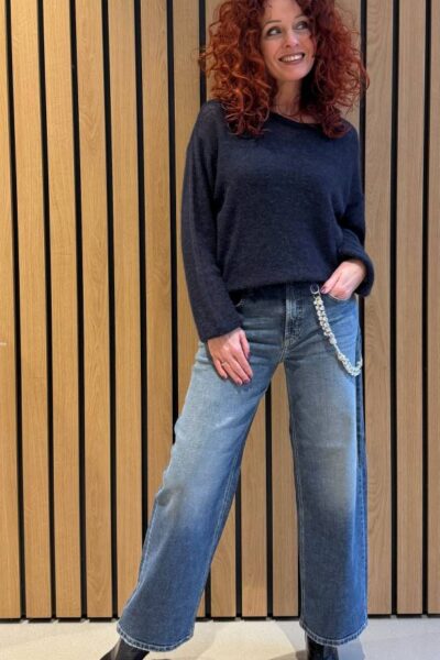 Baggy fit sodt cross t-wash denim Cambio