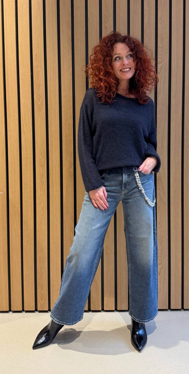 Baggy fit sodt cross t-wash denim Cambio - Afbeelding 2