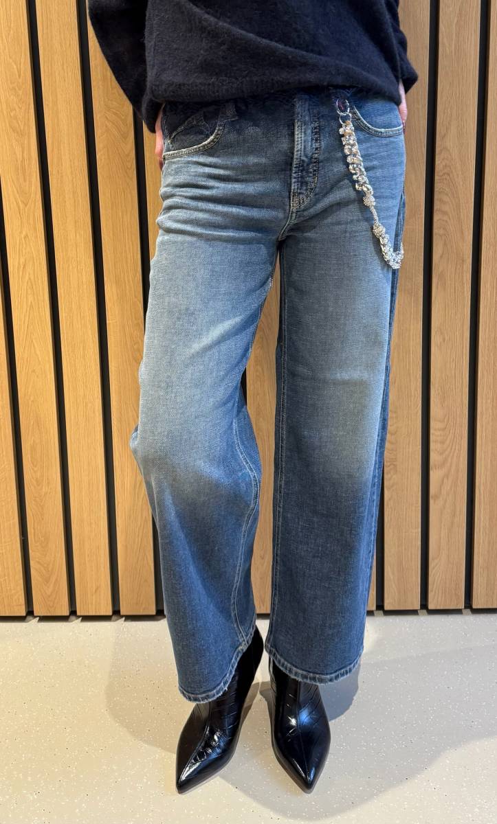 Baggy fit sodt cross t-wash denim Cambio - Afbeelding 3