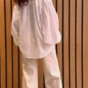 Palazzo patch sustained off white Cambio - Afbeelding 3