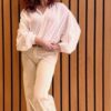Palazzo patch sustained off white Cambio