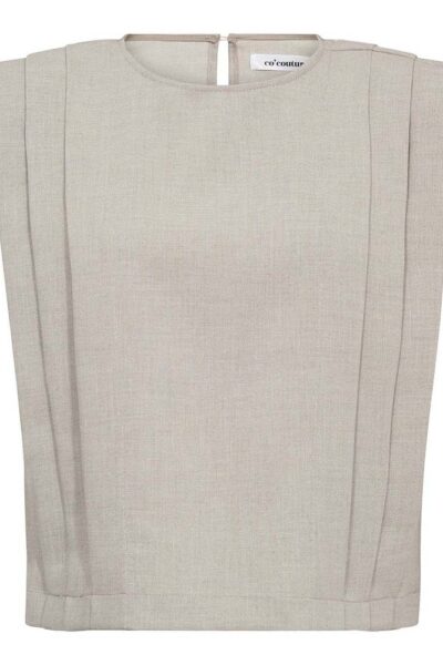 Mava padded pleat top bone Co’Couture