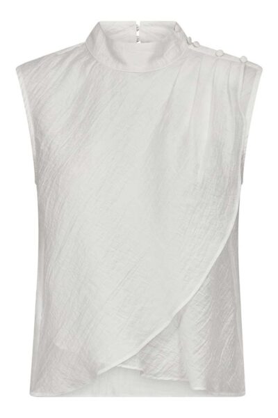 Conny drape top white Co’Couture