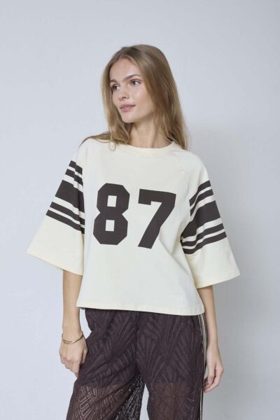 Ely 87 tee sweat bone/brown Co’Couture