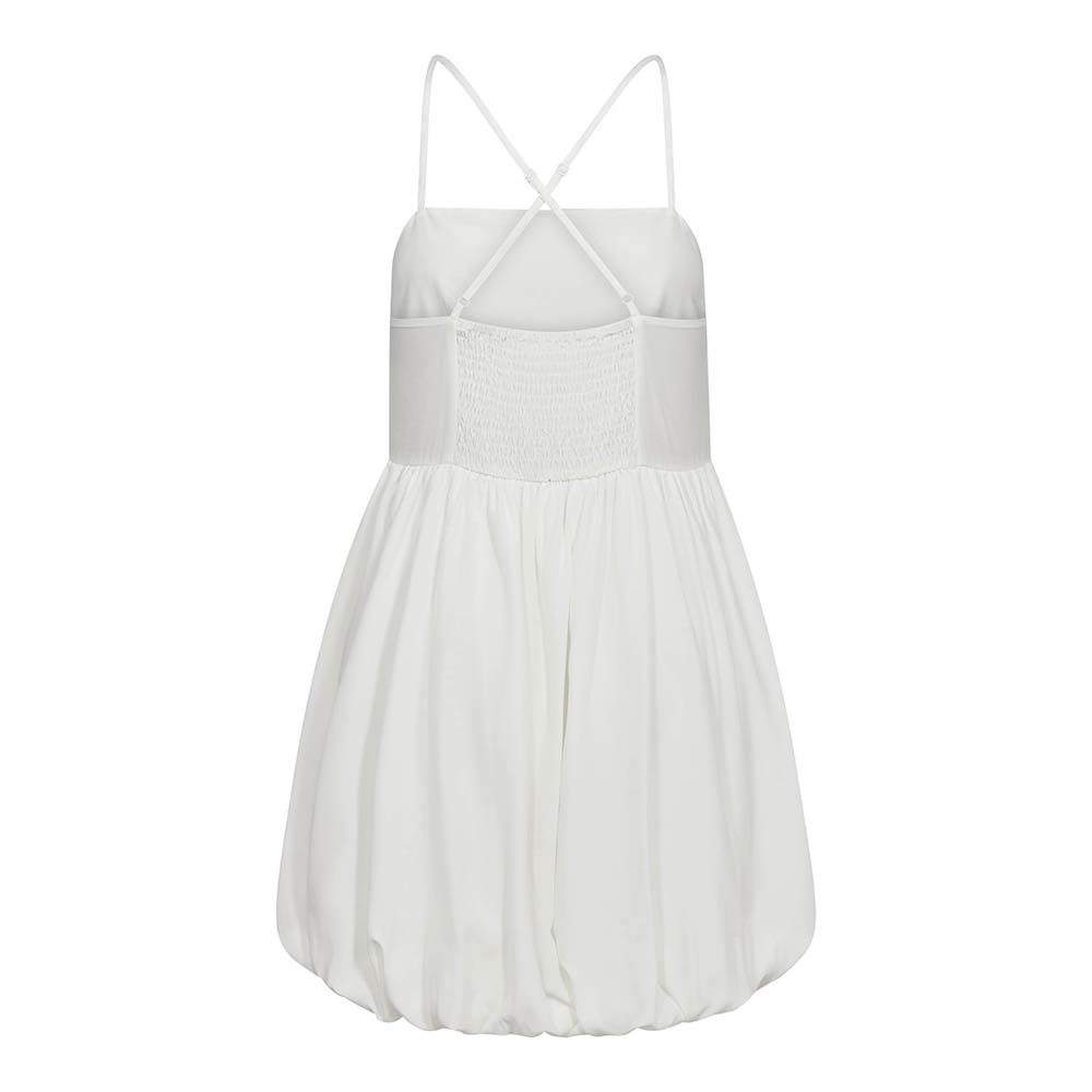 Sunrise balloon strap dress white Co'Couture - Afbeelding 3