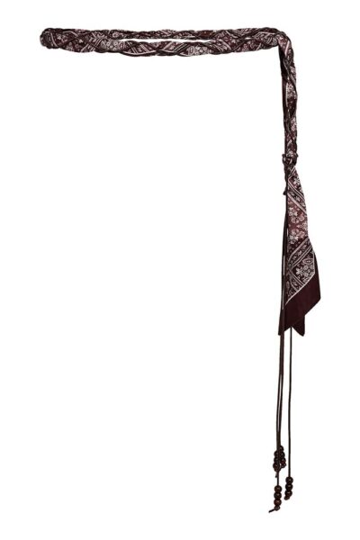 Morison scarf mix belt dark brown Co’Couture