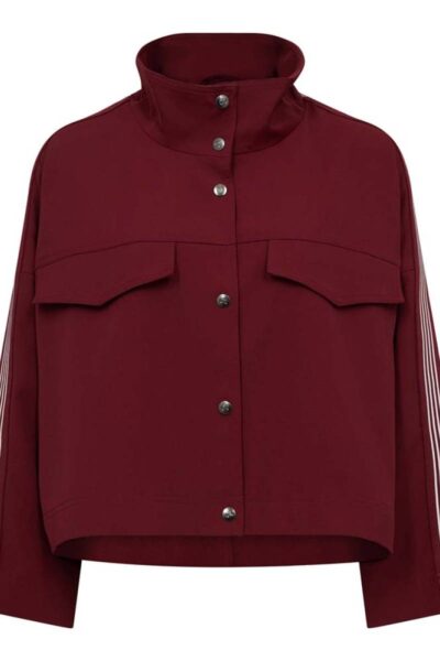 Amina box jacket burgundy Co’Couture