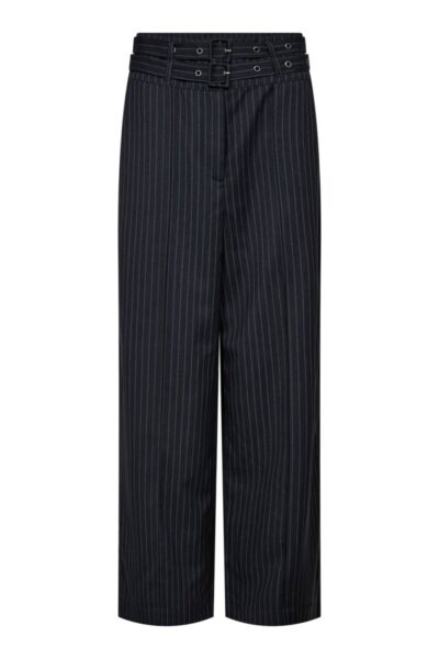 Blue long pin pant navy Co’Couture