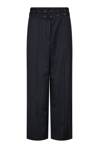 Blue long pin pant navy Co’Couture