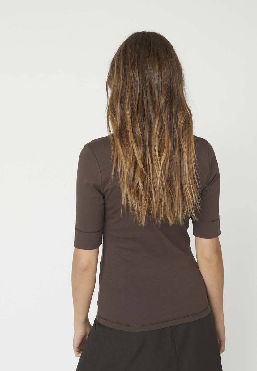 Granny embroidery ss tee mocca Co'Couture - Afbeelding 3