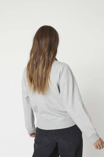 Dengi polo sweat pale grey Co’Couture