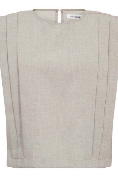 Mava padded pleat top bone Co’Couture